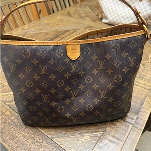 Louis Vuitton Monogram Canvas Tote in Brown and Tan